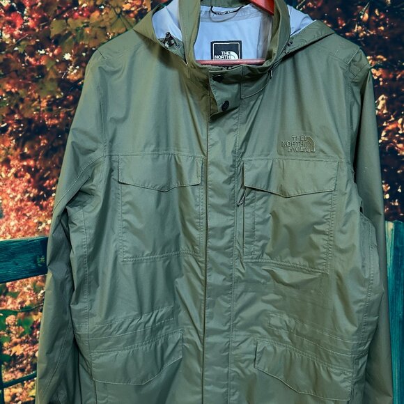 The North Face Mens All Weather Jacket Forest Green New Without Tags Full Zipper - Picture 6 of 15